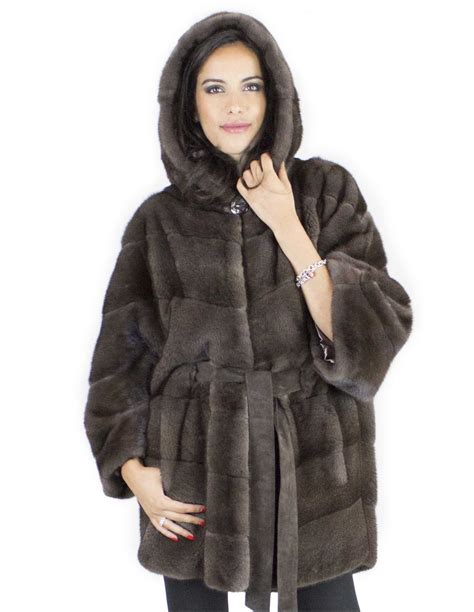 pellicce visone fendi|Cappotto in visone FF tortora .